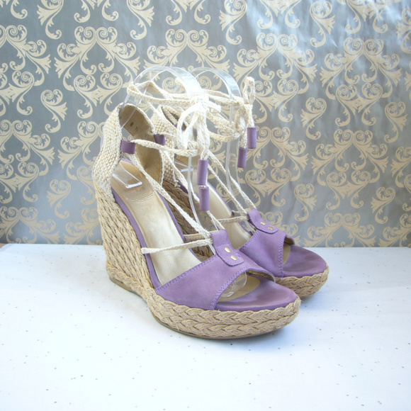 Stuart Weitzman Fez Lilac Espadrille Sandal - 9.5 - Picture 1 of 8